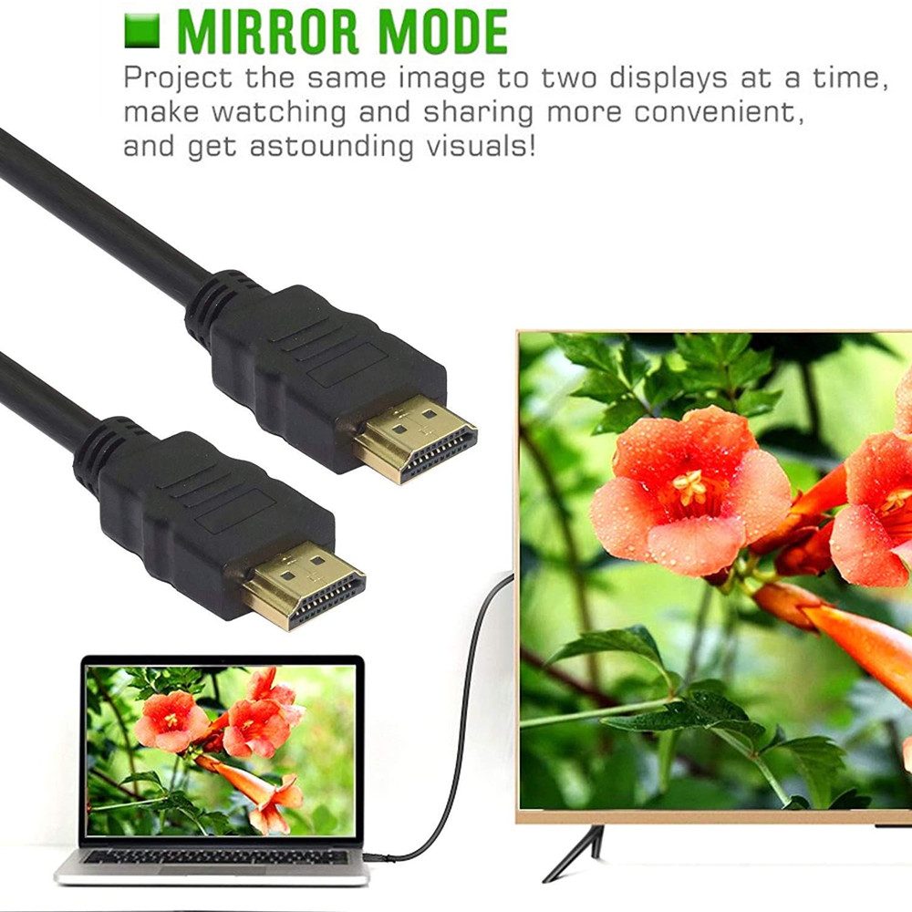 OEM/ODM 3m 4K 3D HDMI Cable Gold Plated Male To Male Video Cable PVC Molding