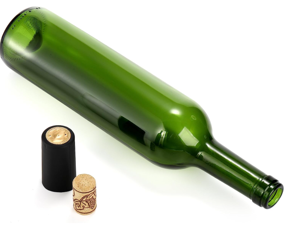 100ml 250ml Tall Thin Cylindrical Olive Oil Bottle with Cork in Clear Food Grade Glass