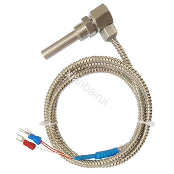 3 Wires Waterproof Probe Thermal Resistance Thermocouples Pt100 Rtd Pt1000 Temperature Sensor