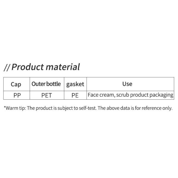 Junjie 100ml-700ml Plastic PET Clear Frosted Cosmetic Face Mask Toner Pad Balm Cream Jar with Tweezers for Make up Cotton