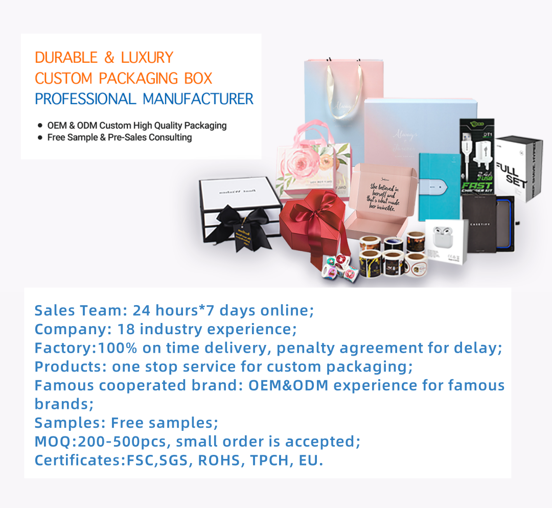 Fashion Design Custom Makeup Products Two Tuck Paper Box Package With PVC Window