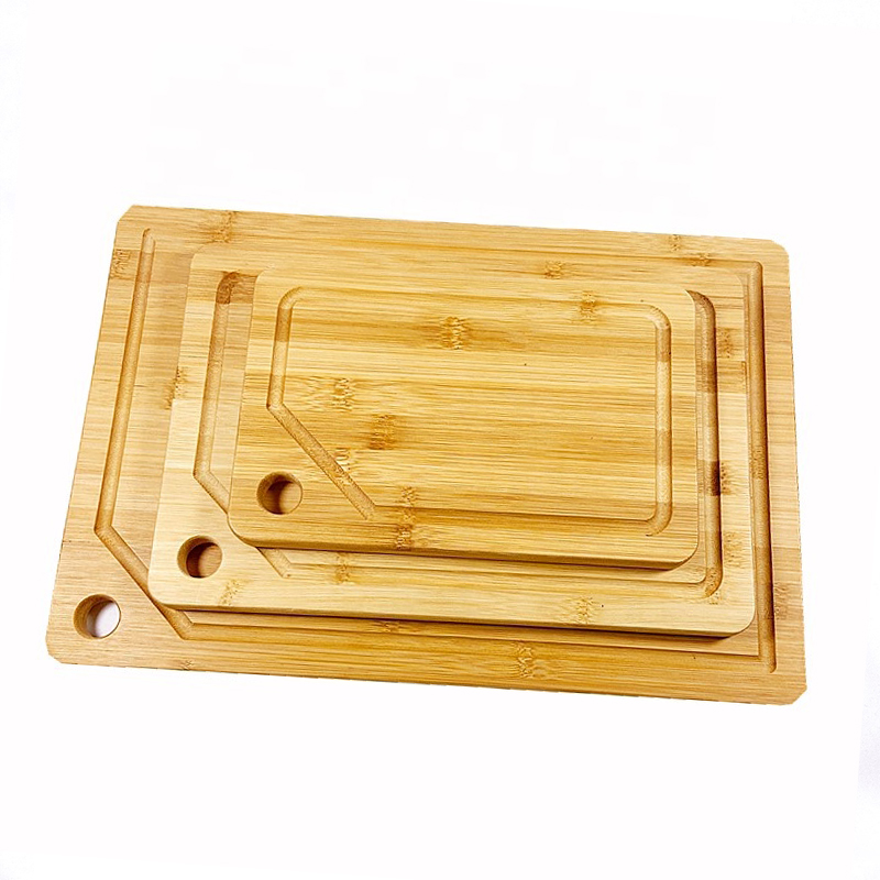 Rectangle BAMBOO Cutting Board with Juice Groove Essential Kitchen Tool