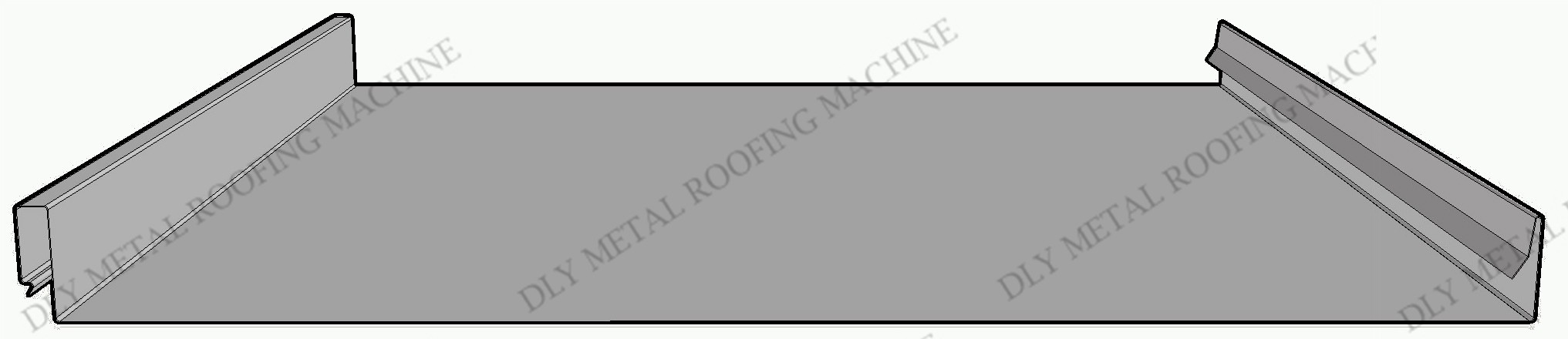 0.8mm Standing Seam Roof Roll Forming Machine 50HZ Standing Seam Panel Equipment