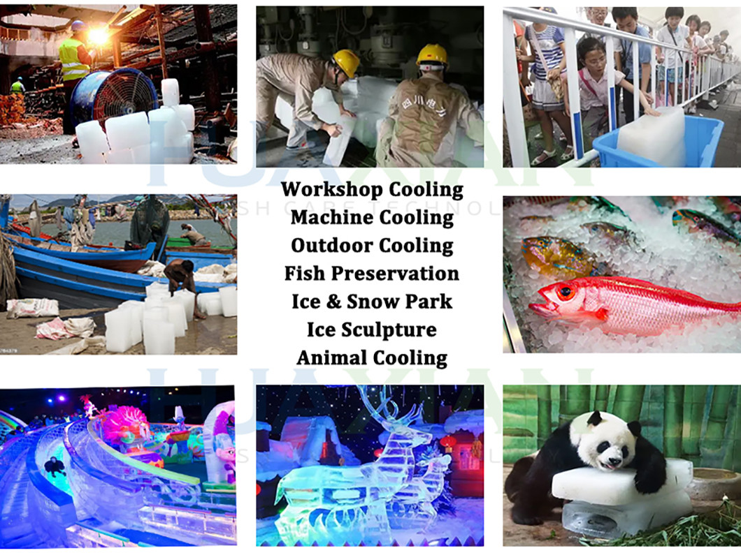 Direct Cooling Ice Block Making Machine Water Cooled 10 Tons For Ice Plant