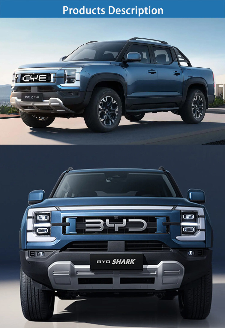 Gear Wheel Drivetrain BYD Shark Pickup Truck Electric EV Car 5-door 5-seat design