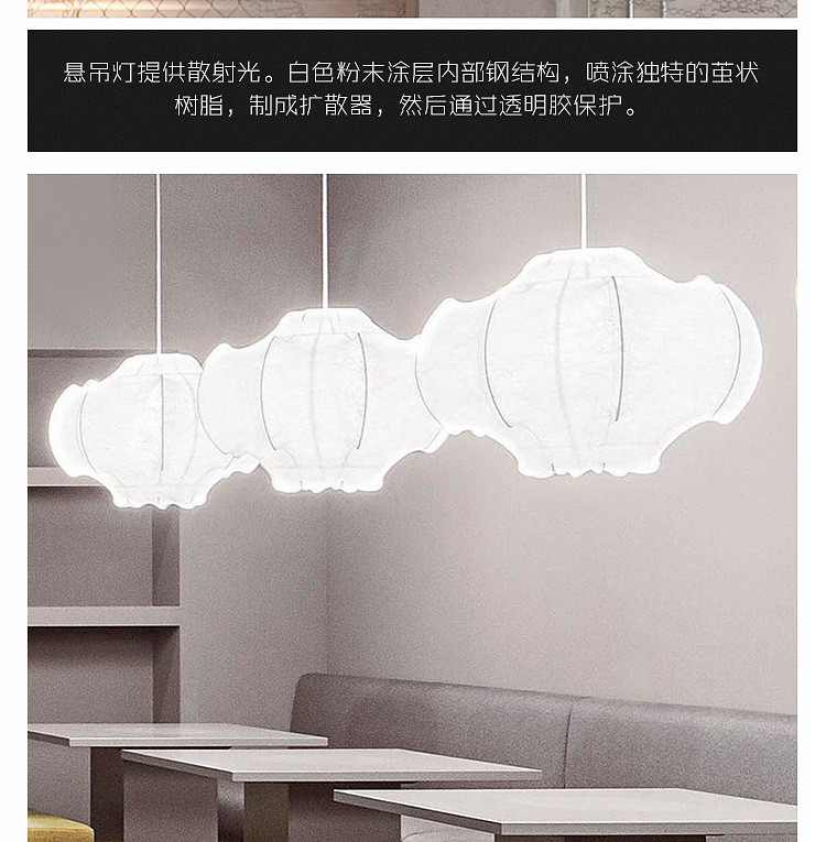 Viscontea Pendant light Italian Designer Silk Lamp bedroom contemporary pendant lights for kitchen island(WH-AP-544)
