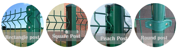 V Fold Welded Wire Mesh Commercial Fence Panel for 5.0mm Heat Treated Iron Wire Fence