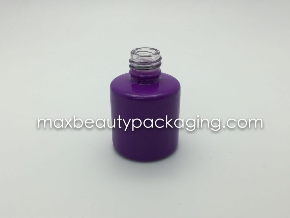 thick and strong powder coating gel polish bottle double coating different color gel polish bottle great light blocking