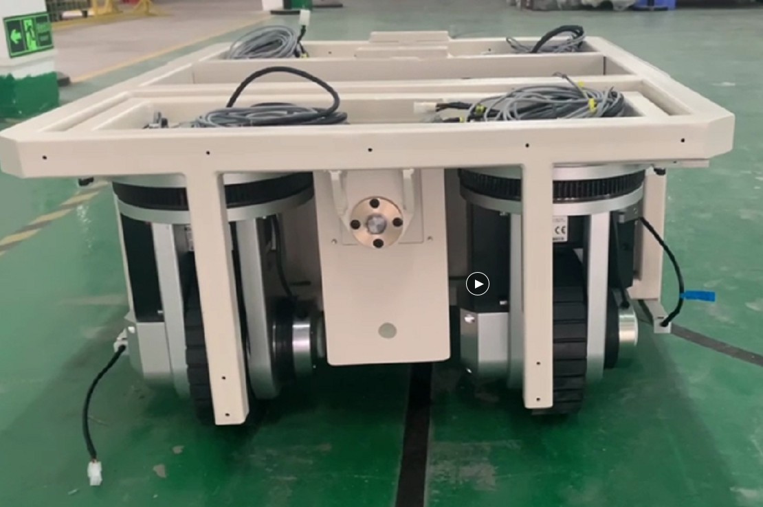 Battery Powered AGV Chassis Mobile Transportation 4 Wheel Drive Robot Chassis