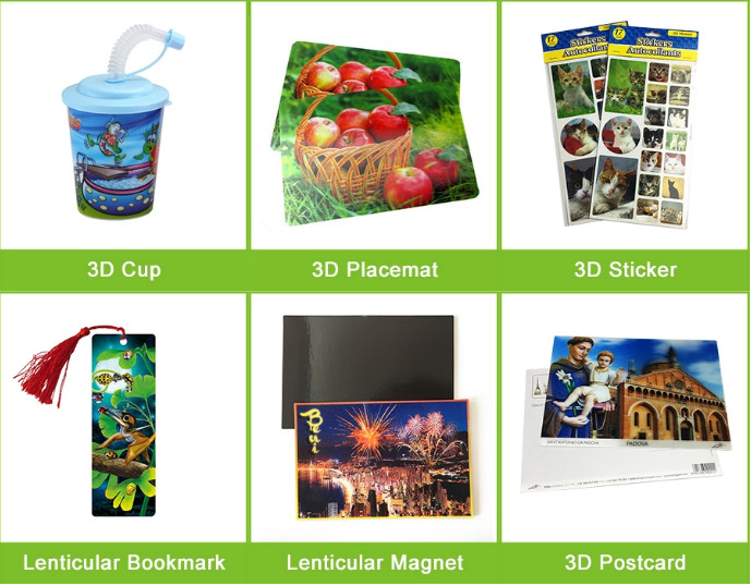 Movie Character Laminated Back 3D Lenticular Poster For Office