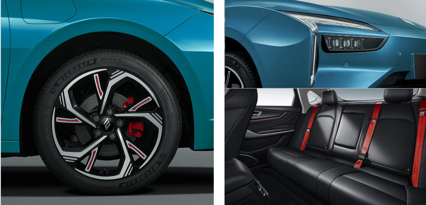 5-Seat Sedan High Speed Electric Car YI 40 Range Up To 401 Km With OTA Function