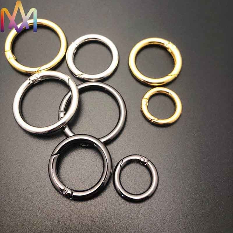 25MM 35MM 42MM Alloy Spring Clasp Key Ring DIY Metal Charms