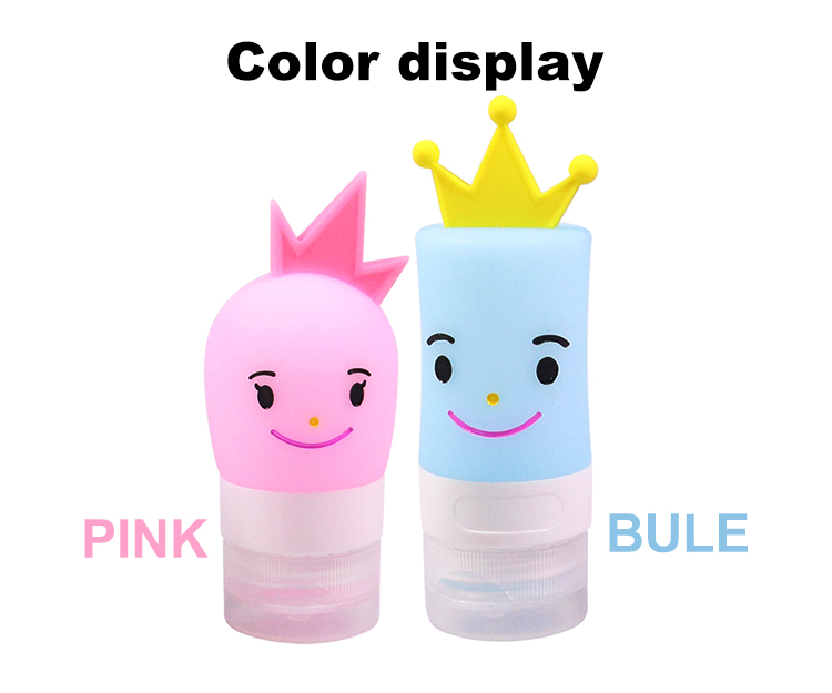 Food Grade Empty 40ml Cartoon Silicone Travel Bottles