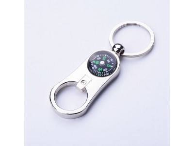 Metal Alloy Compass Keychain Bottle Opener,Die casting zinc alloy metal compass keychain bottle opener, nickle plating