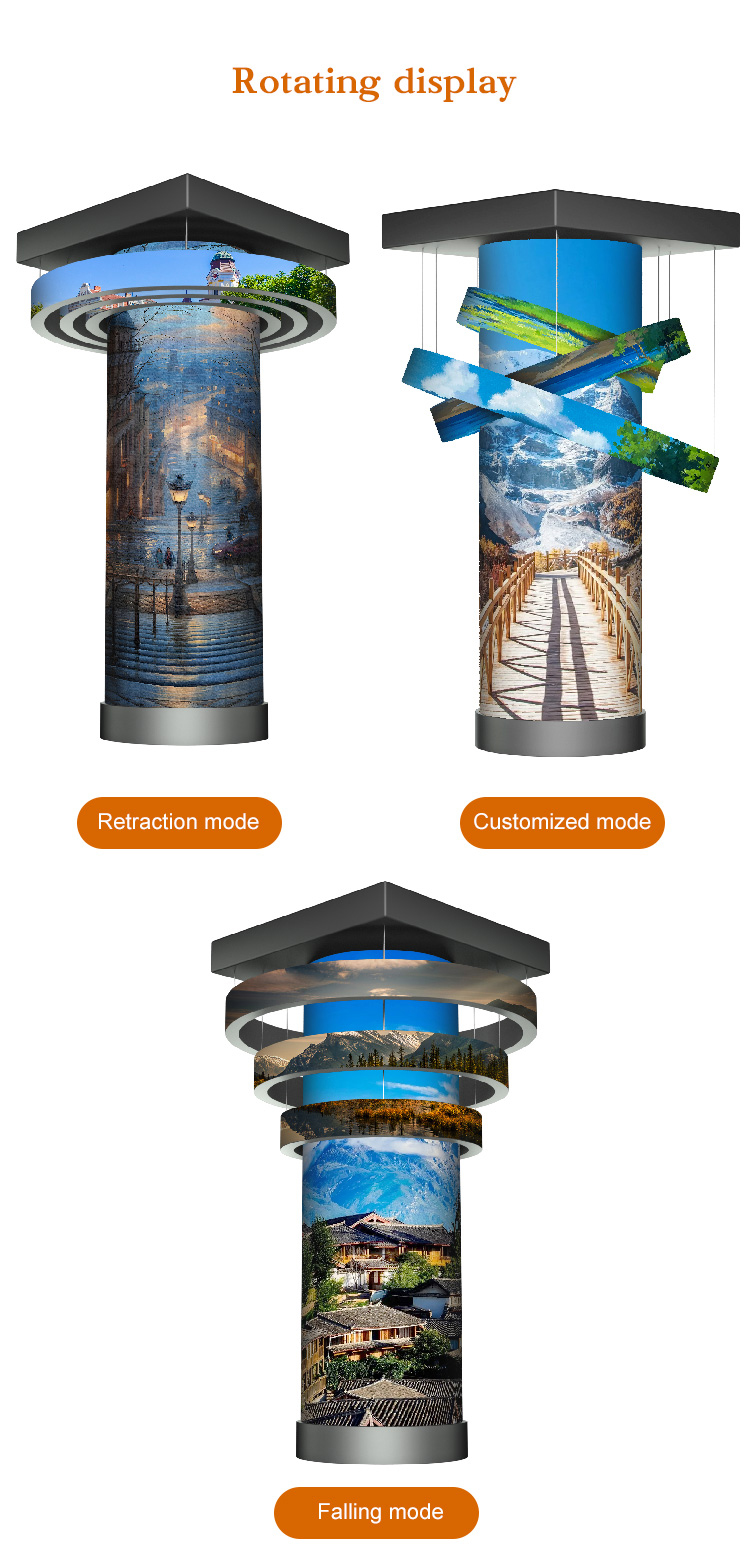 Rgb Moving LED Screen Flexible LED Screen Panel Curtain Lifting Flexible LED Display Screen