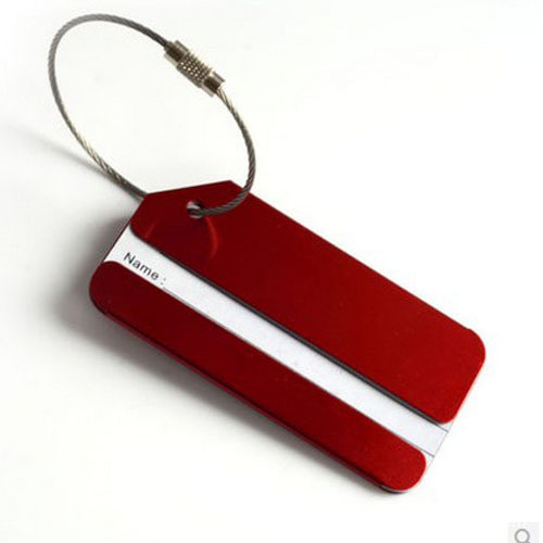 Aluminium Colorful Luggage Tag Boarding Pass Card Logo Customized