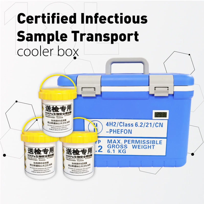 Phefon Specimen Transport Box 18L Cold Chain Coolers UN2814