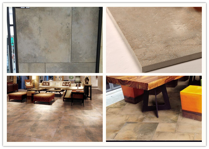 10 Mm Thickness Cement Look Porcelain Tile Yellow Accidental Colouring