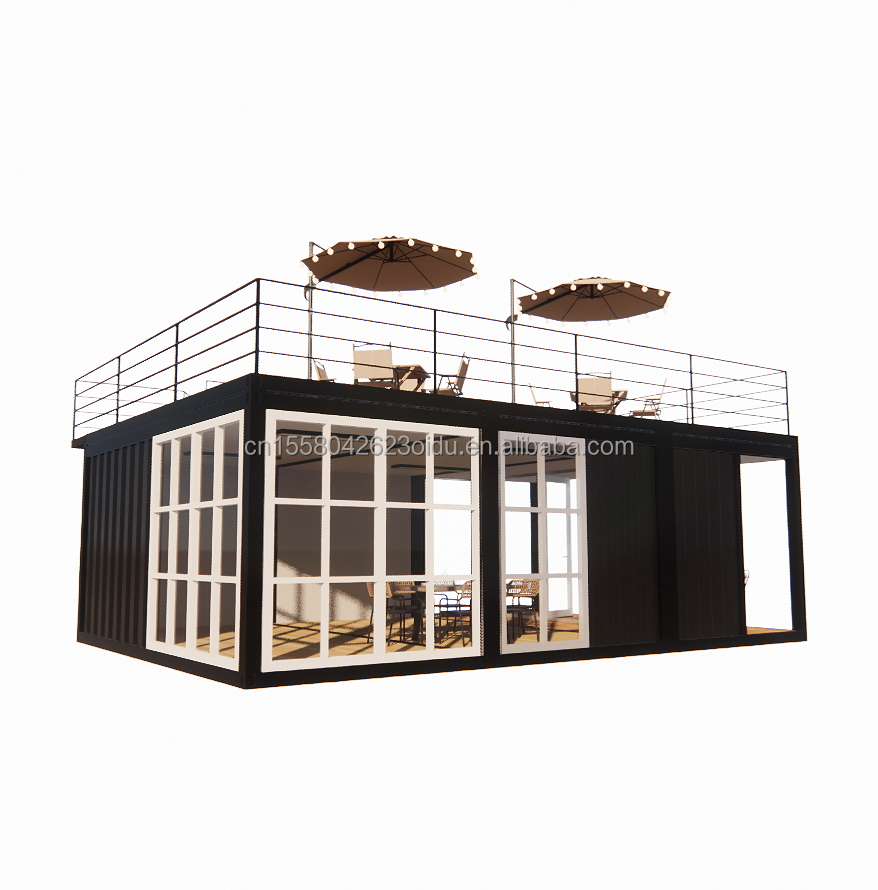 Customized Color Container Bar Coffee Shop with Chinese Design Style and 20 Foot Prefabricated Container