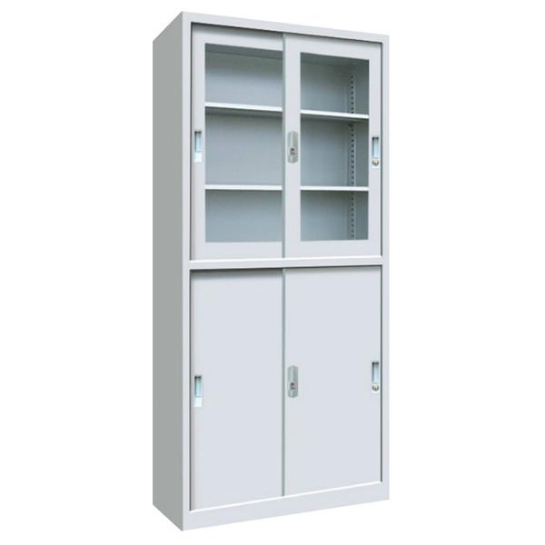 Sliding Door Steel Filing 1850*850*400 Light Grey RAL7035 Knock Down Steel