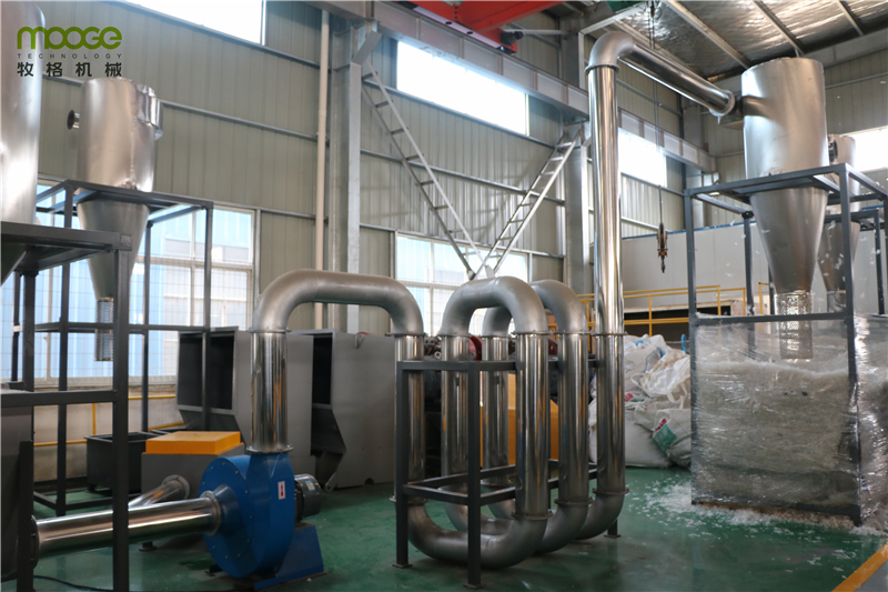 HDPE Mulching Plastic Film Recycling Machine Semi Automatic Film Granulator