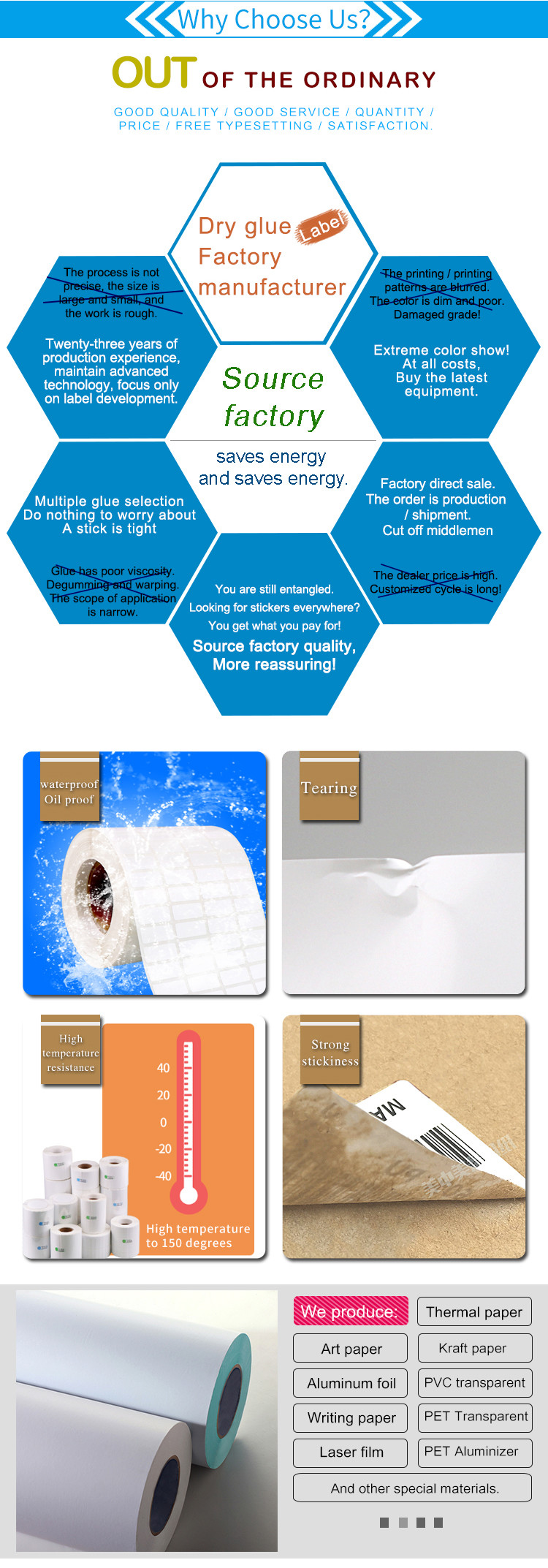 25UM PET Snow Tire Glue Personalised Self Adhesive Labels