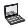 Buy cheap Black Hot Stamping Eyeshadow Empty Palette Pans 12 Colors Glitter Paper from wholesalers