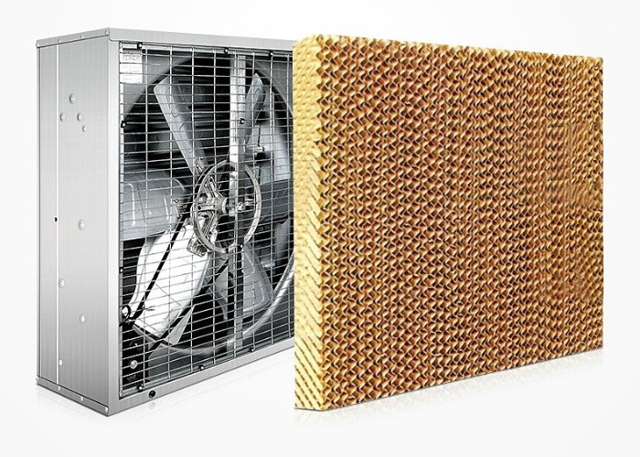 1500mm Height Brown Color Cooling Pad Wet Pad Greenhouse Cooling Pad System Evaporative