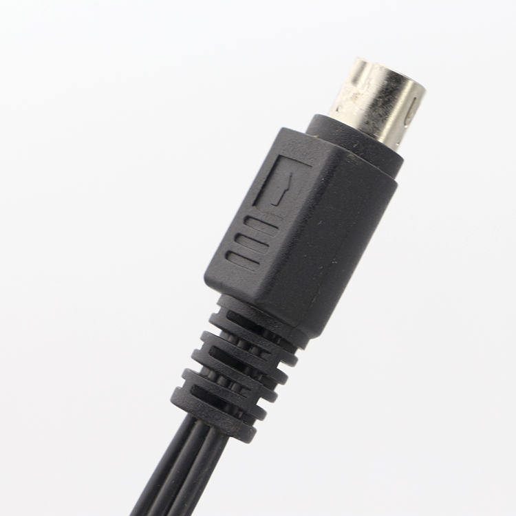 OEM 9 Pin Mini Din to RCA S Video Audio Cable for TV Displays Audio Video Receiver