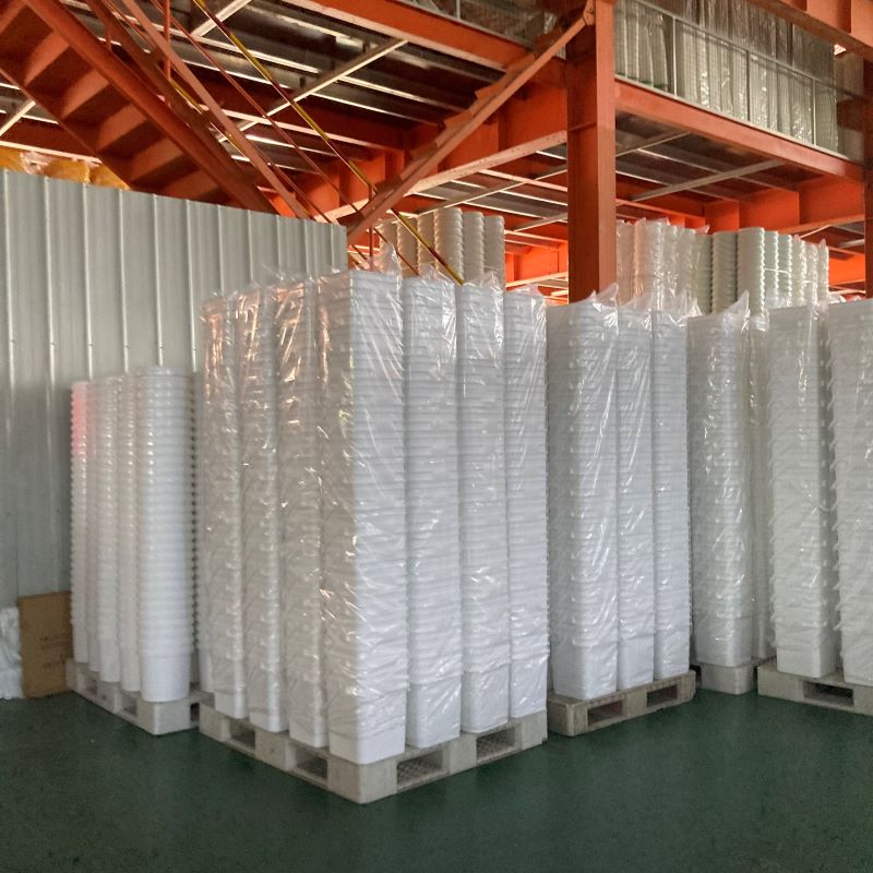 500ml 1L 2L 3L 5L White Plastic Drum Food Grade Square Buckets Silk Screen Heat Transfer