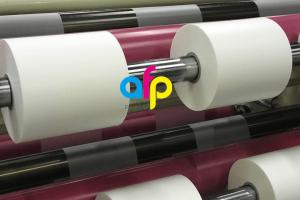 Buy cheap 42 Dynes Double Corona Treatment Thermal Roll Matte Laminating Film for Hot Stamping and Spot UV product