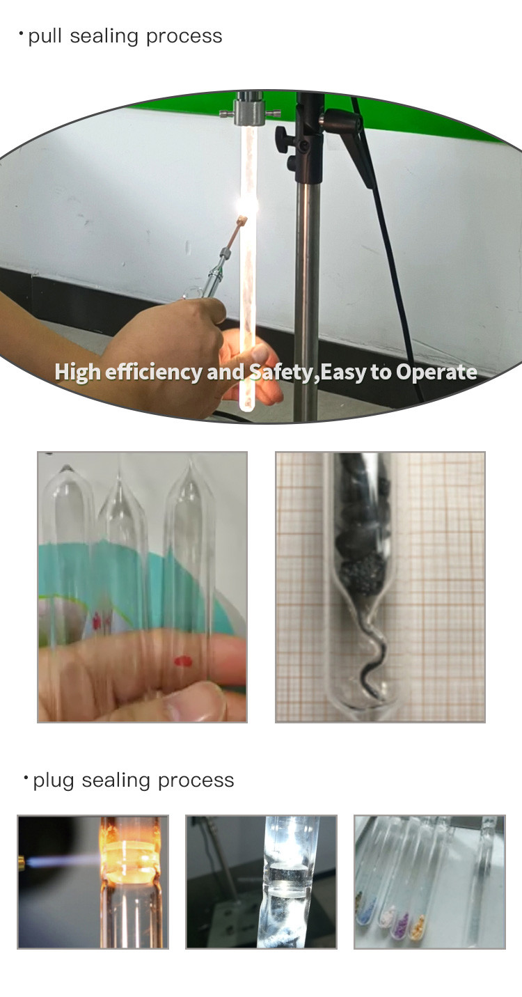 Borosilicate Glass Tube Ampoule Sealing Machines Industrial Rotatable
