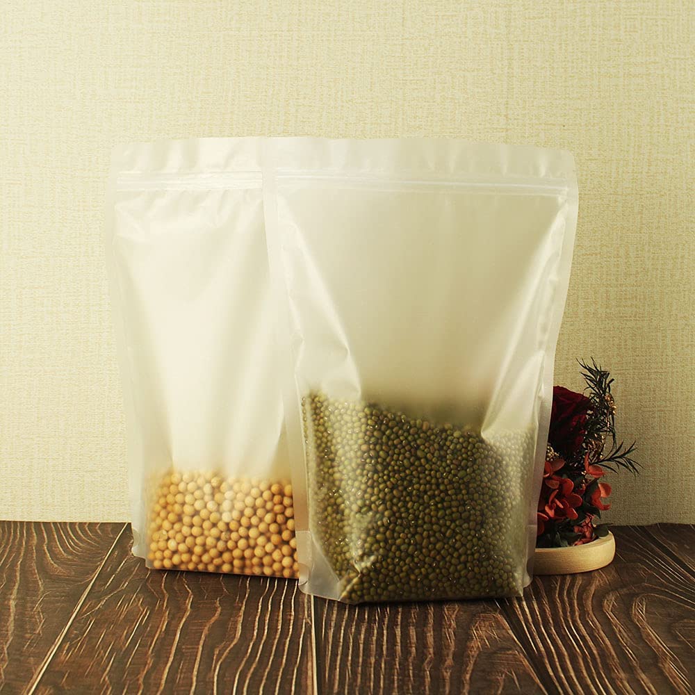 Frosted Resealable Custom Mylar Bag Stand Up Pouch Custom Printing Nuts Oats Coffee Bean