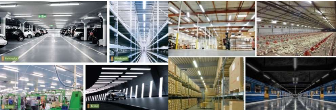 Warehouse Triproof LED Tube Light Motion Sensor Industrial P Series 150cm 50w 60w