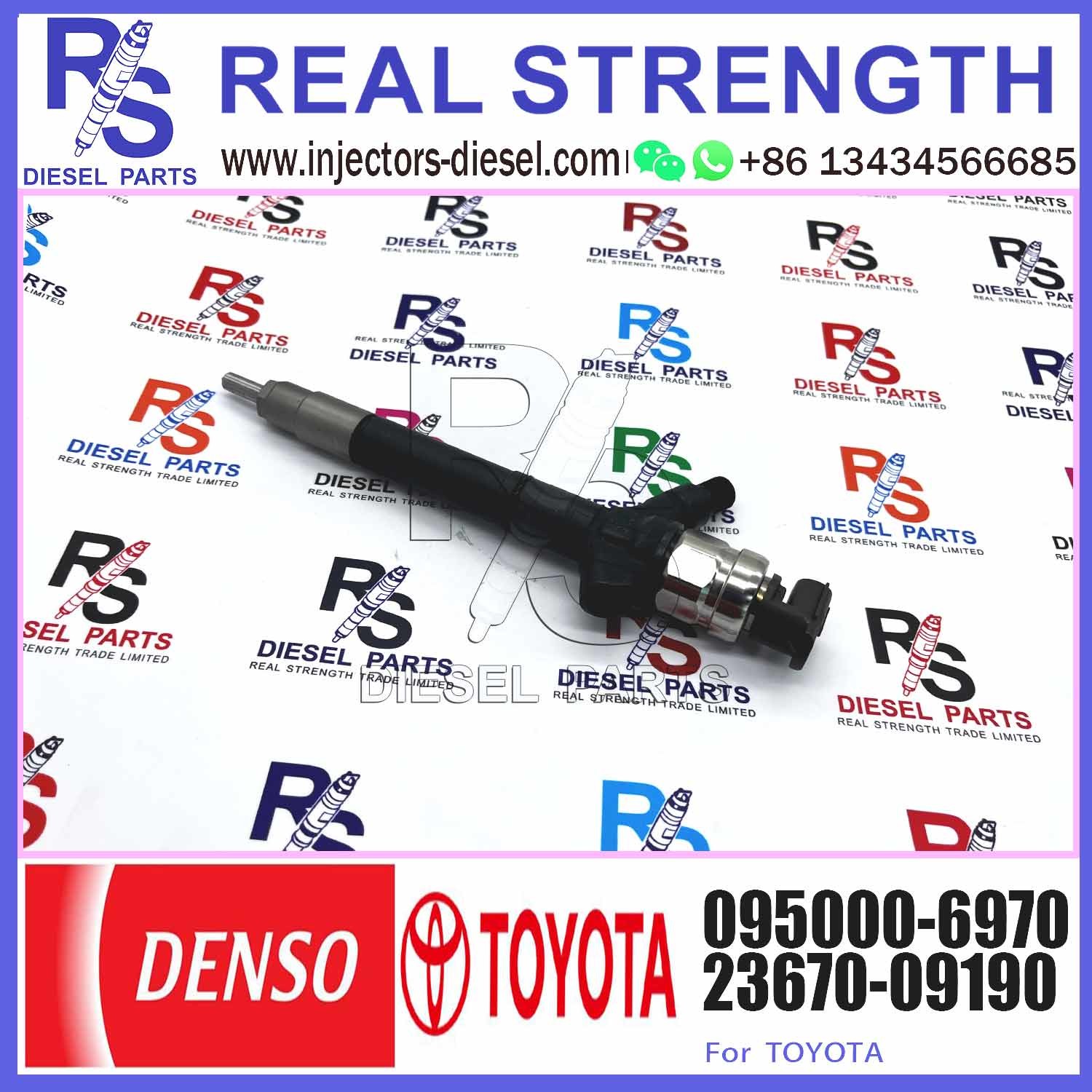 Hot Sell Fuel Injector Common Rail Fuel Injector 23670-09190 2367009190 095000-6970