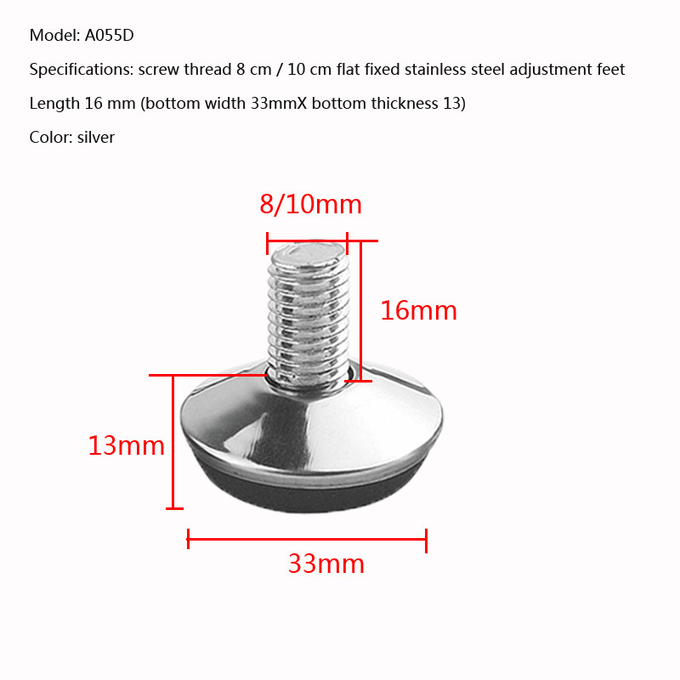 Office Furniture Adjustable Table Legs Foot Pad Non Slip Heightening Support Foot