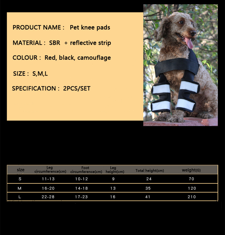 Hock Joint Sports Knee Pads Breathable Shockproof Custom Small Dog Knee Brace