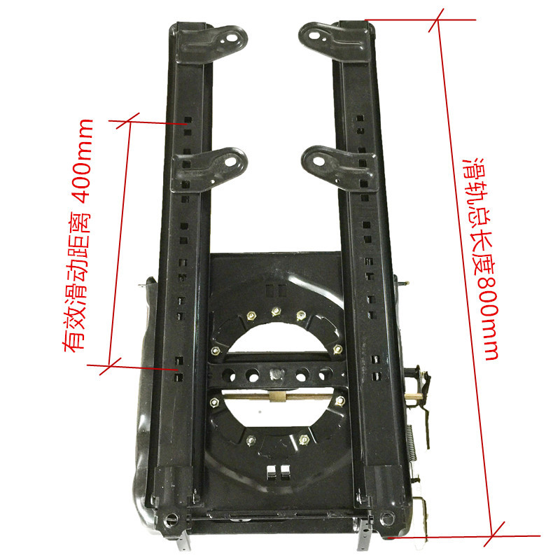 vehicle seat rails double lock manual car seat rail caravan seating two side pitch sliding with the length of 355mm