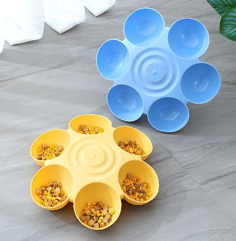 Removable Multiple Cat Feeder Bowls ABS For Food Water