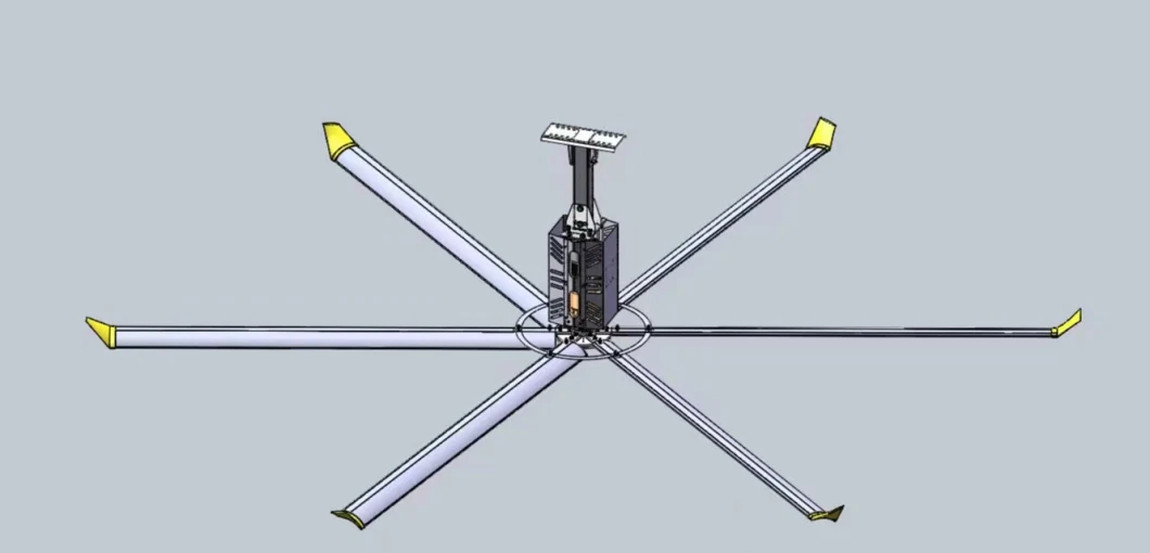 China Traditional Hvls Electric Ceiling Fan with 6 Aluminum Blades