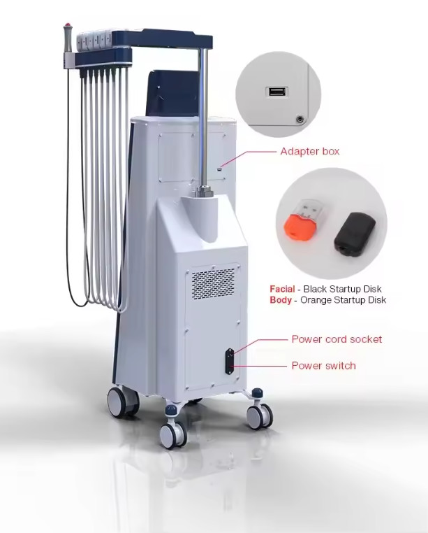 EMS RF 5MHz Eye Massager Body Shaping V Face EMS Skin Tightening Machine
