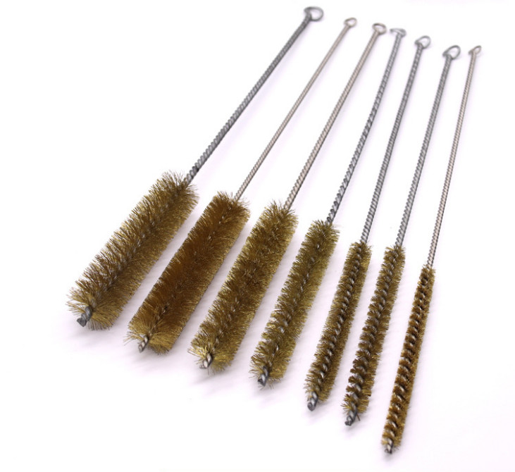 Copper Steel Wire Pipe Brush Circular , Derusting Cleaning Steel Wire Brush