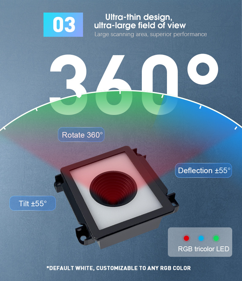 LV5400 USB/RS485 Industrial QR Code Reader with High Integration