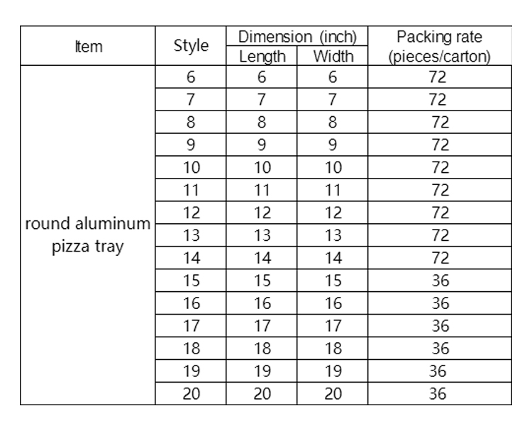 9 inch round aluminum pizza tray pizza accessory metal pizza pan