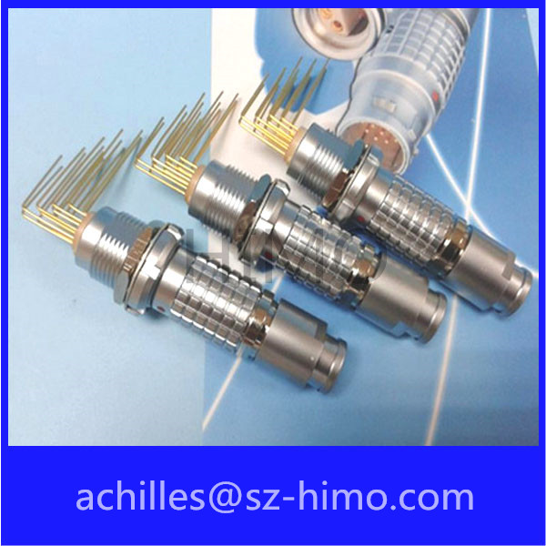 ECG.2B.12 Pin panel mount pcb connector lemo compatible