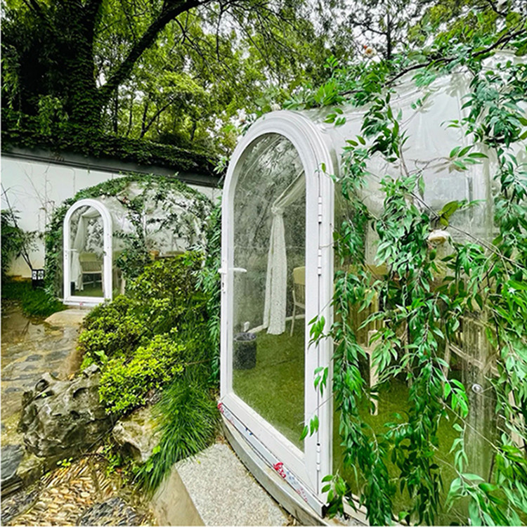 Diameter 3.5m Clear Outdoor Bubble Tents Fire Resistant For Restaurant
