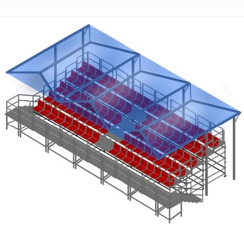 Outdoor Bleacher Temporary Structure Bleachers Retractable Bleacher Stadium grandstand bleachers