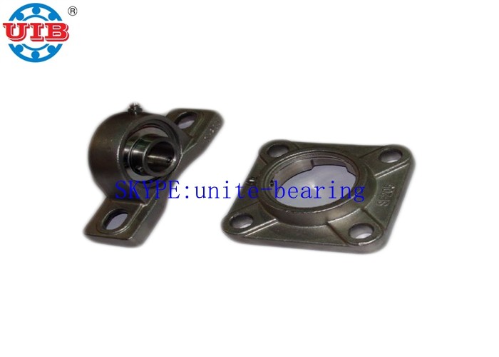 Low Noise SSF204 Bearing Housing Types , Stainless Steel High Precision Bearing Housing