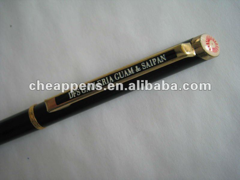 push style ball pen in PVC tube packing for for promotional use