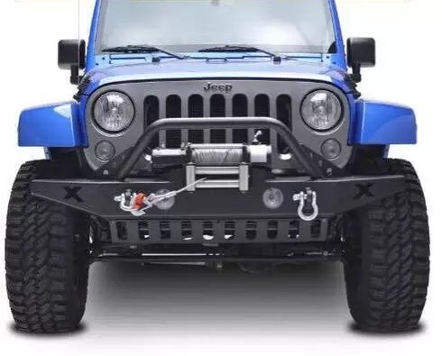 Competitive price Steel black Bull Bar for 07+ Wrangler JK vehicles bumper